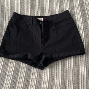 Basic black shorts